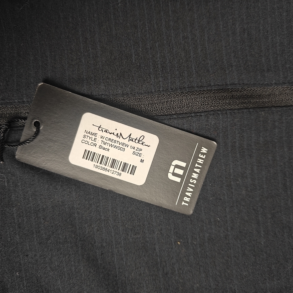 Women's Travis Mathew Crestview 1/4-Zip | Black | Sz: M - Picture 6 of 11
